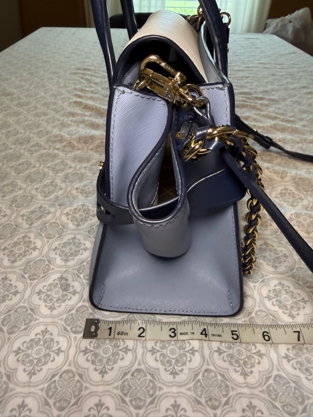 Michael Kors Carmen Flap Belted Satchel - Picture 14 of 16